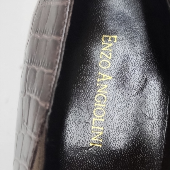 Enzo Angiolini block heels leather pointed toes Size: 10 M - Picture 6 of 7